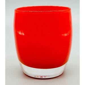 Glassybaby Votive Candle Holder Red Amore Pre Triskelion Glass Hand Blown